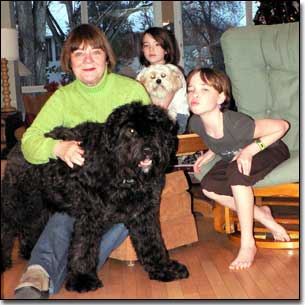 Slideshow of family photos with dogs